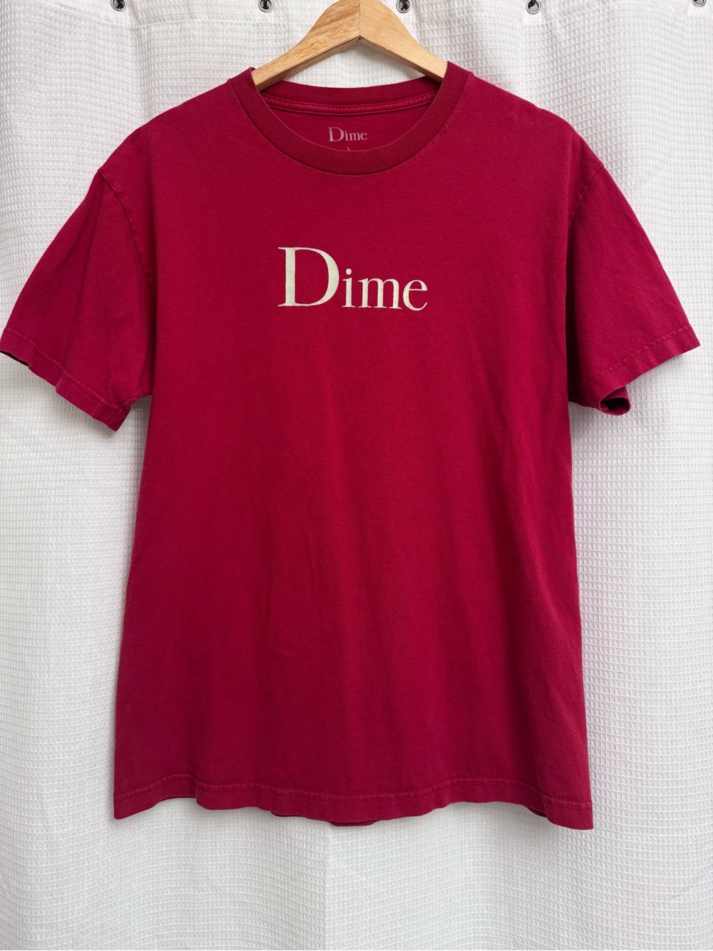 Dime Classic Logo Tee (Cardinal Red) - Unisex Large